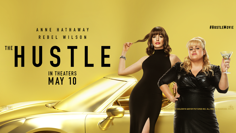 THE HUSTLE, Anne Hathaway, Rebel Wilson