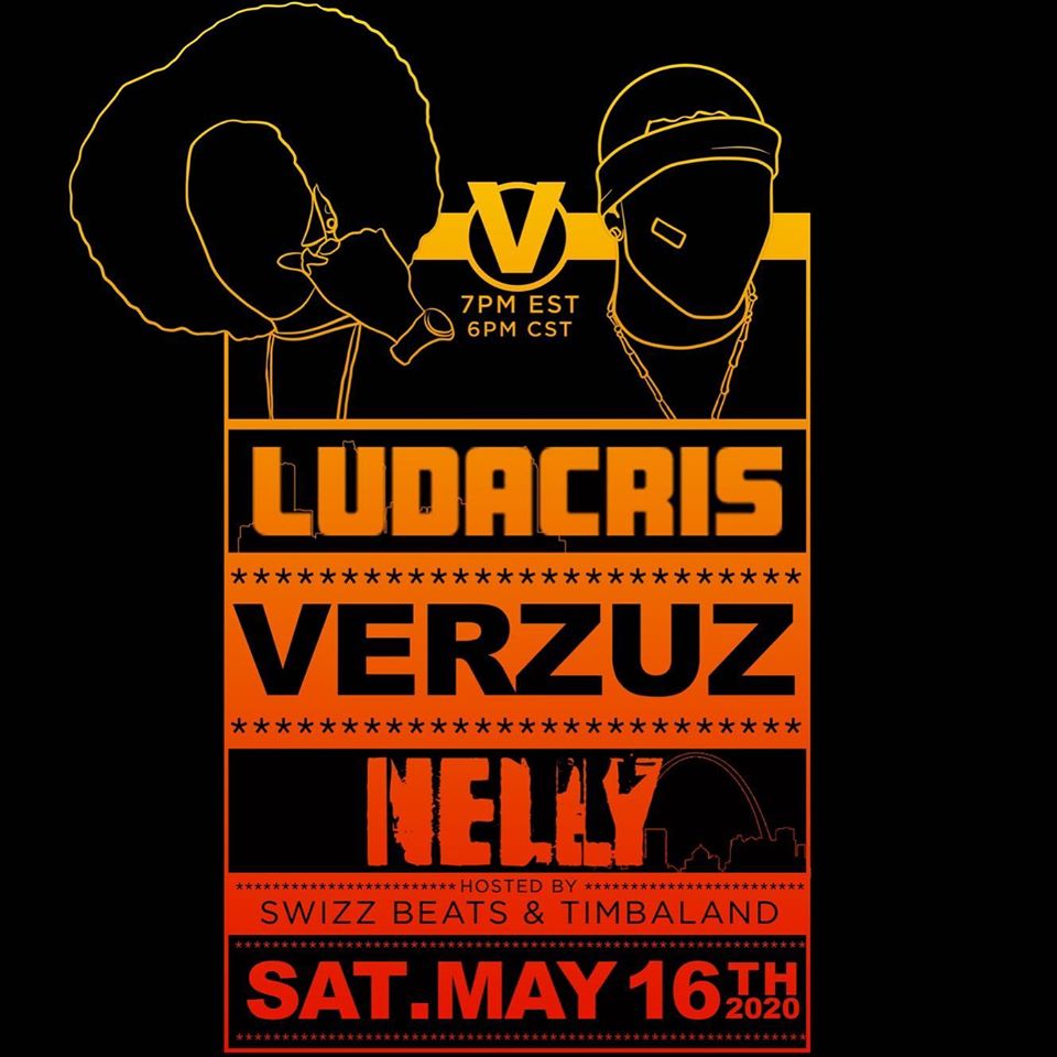 Nelly VS Ludacris On Saturday, May 16th @ 7-00 pm EST On Instagram Live