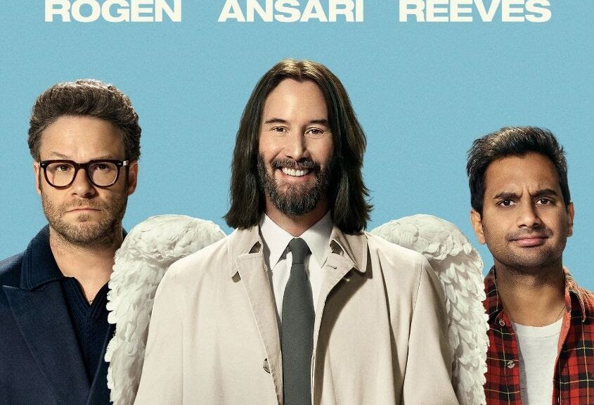 KEANU REEVES, AZIZ ANSARI, AND SETH ROGEN